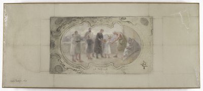 Esboço para a Galerie Lobau, Hôtel de Ville, Paris: A Família de Victor Jean Pierre Maziès