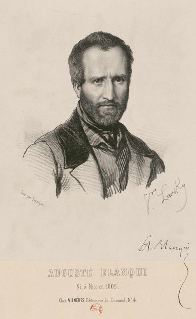 Retrato de Louis-Auguste Blanqui 1805-1881, 1849. de Victor Larsky