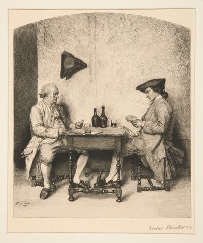 Um jogo de cartas de Victor Louis Focillon