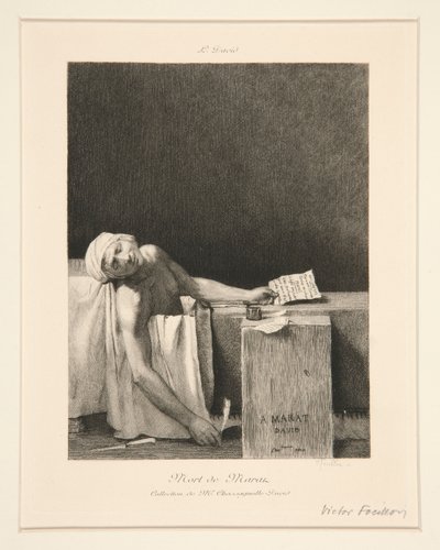A Morte de Marat de Victor Louis Focillon