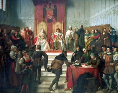 Governantes Católicos Administrando a Justiça de Victor Manzano y Mejorada