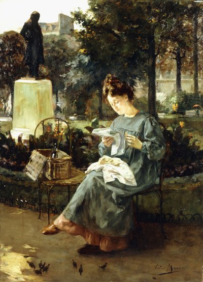 Tarde nos jardins de Luxemburgo, de Victor Marec