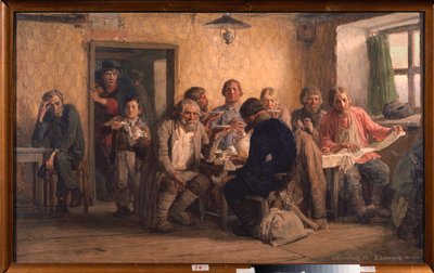 Casa de Chá - Pintura de Viktor Mikhaylovich Vasnetsov (1848-1926), óleo sobre tela de Victor Mikhailovich Vasnetsov