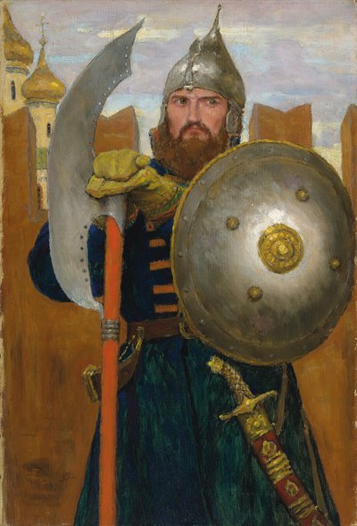 Em guarda de Victor Mikhailovich Vasnetsov
