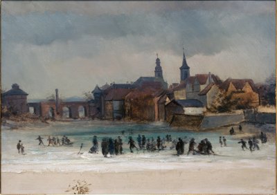 Vista de Sachsenhausen e da Ponte Velha de Victor Müller