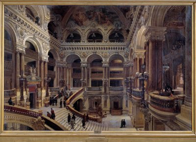 Abertura da Ópera de Paris em 1880 Pintura por Victor Navlet (1819-1886) 1880 Dim. 1,31 x 1,96 m Paris, musee d
