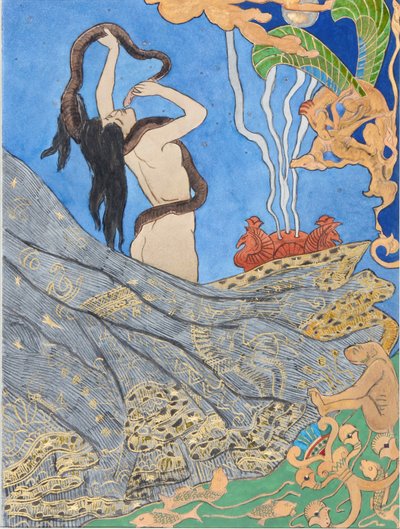 Ilustração para Salammbô de Gustave Flaubert, 1893. de Victor Prouvé
