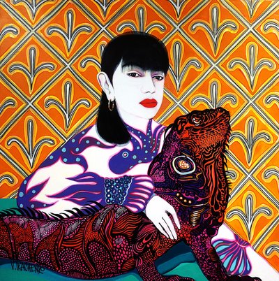 A artista e a sua modelo de Victor Tkachenko