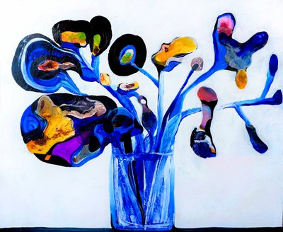 Abstrato floral colorido de Victor Tkachenko