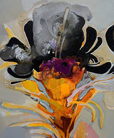 Floral abstrato dramático de Victor Tkachenko