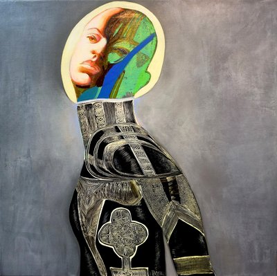 Retrato abstrato moderno de Victor Tkachenko