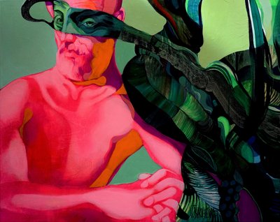 O Homem da Máscara Verde Surreal de Victor Tkachenko