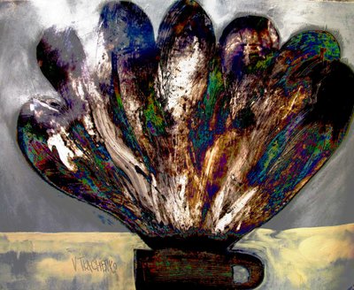 Flor abstrata vibrante de Victor Tkachenko