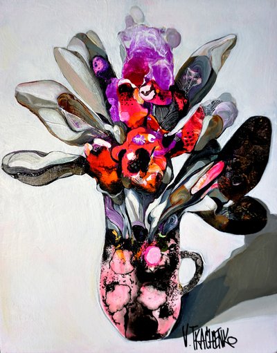 Flores abstratas vibrantes de Victor Tkachenko