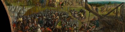 Conquista de Jerusalém por Tito (predela) de Vienna Master of Mary of Burgundy