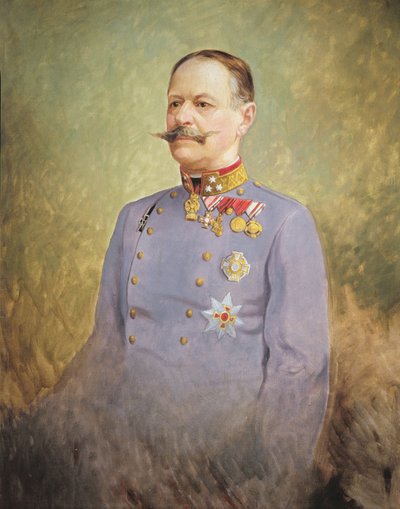General Alexander Freiherr von Krobatin, c.1916 (óleo sobre tela) de Vienna Nedomansky Studio