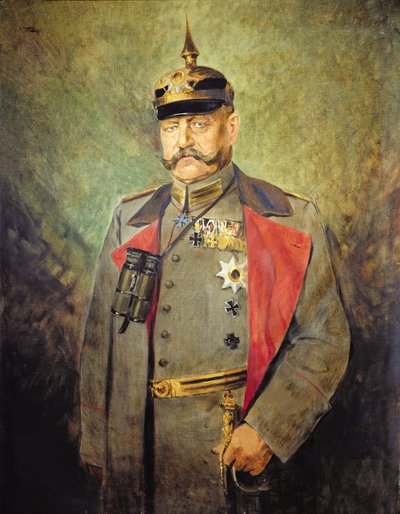 General Paul von Hindenburg, c.1916 (óleo sobre tela) de Vienna Nedomansky Studio