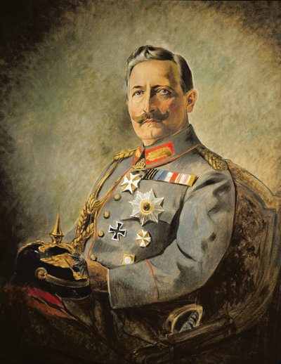 Wilhelm II, Imperador Alemão, c.1916 (óleo sobre tela) de Vienna Nedomansky Studio