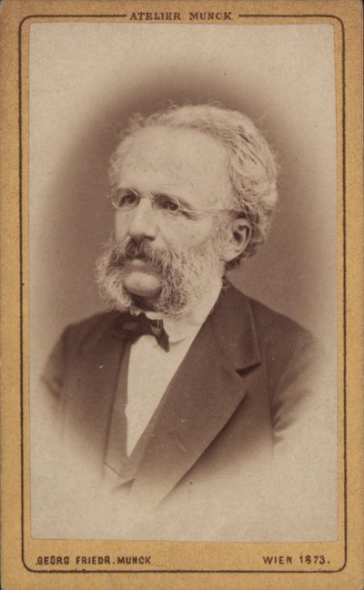 Retrato do compositor August Wilhelm Ambros 1816-1876, 1773. de Vienna . Photo studio Georg Friedrich