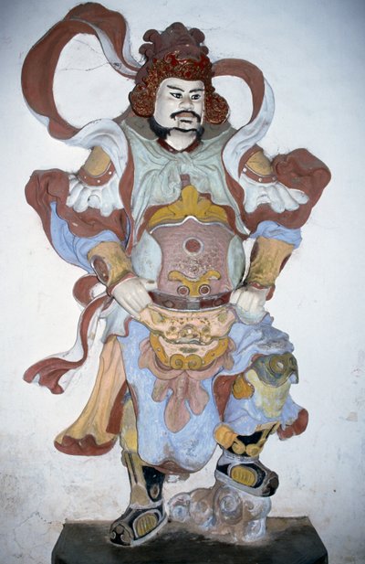 Estátua do guardião do templo, Thien Mu Pagoda, Hue, Vietnã de Vietnamese School