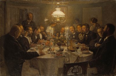 Um encontro de artistas, 1903 de Viggo Johansen