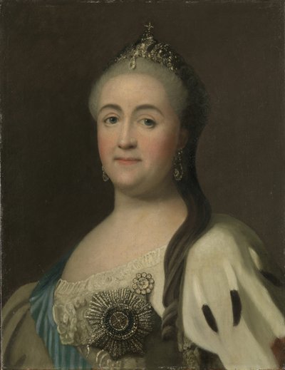 Retrato da imperatriz Catarina II 1729-1796. de Vigilius Erichsen