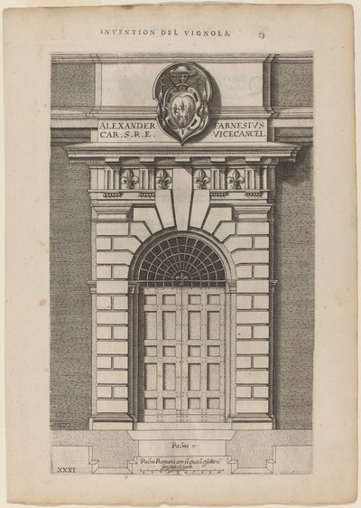 Entrada do Palácio Farnese de Vignola