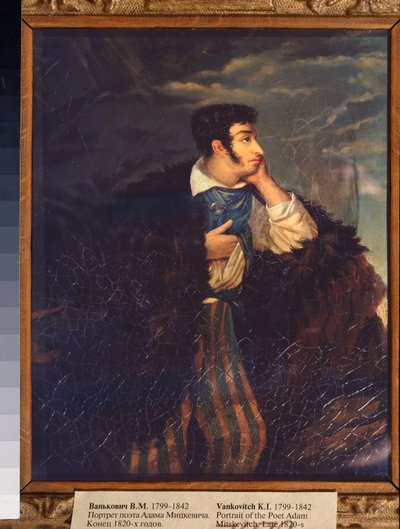 Retrato do poeta Adam Mickiewicz (1798-1855) (Retrato do poeta A Mickiewicz) - Peinture de Vikenti Melkhiorovich Vankovich (1799-1842), huile sur toile, fin 1820, art russe 19th siecle - Galeria Estadual Tretyakov, Moscovo de Vikenti Melkhlorovich Vankovich