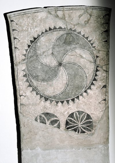 Pedra de corrida com símbolo solar, séc. VII-XVIII de Viking