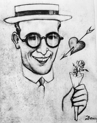 Caricatura em Harold Lloyd de Viktor Deni
