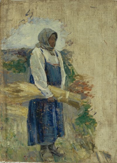 Um ceifador, 1896 de Viktor Elpidiforovich Borisov Musatov