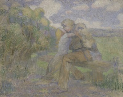 O Beijo, 1897 de Viktor Elpidiforovich Borisov Musatov