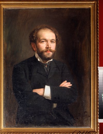 Retrato do Compositor N Medtner (1879-1951) - Pintura de Viktor Karlovich Stemberg (1863- depois de 1917), óleo sobre tela de Viktor Karlovich Stemberg