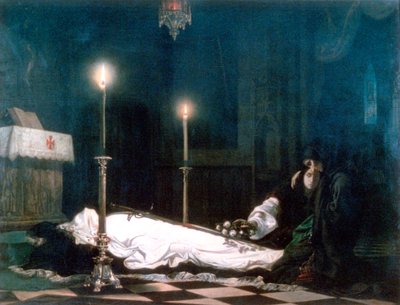 Laszlo Hunyadi no Bier, 1859 de Viktor Madarász