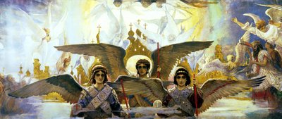 Antes das Paradies, parte central, 1885-1896. de Viktor Mikhaylovich Vasnetsov