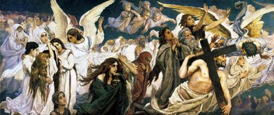 Antes do paraíso, parte esquerda, 1885-1896. de Viktor Mikhaylovich Vasnetsov
