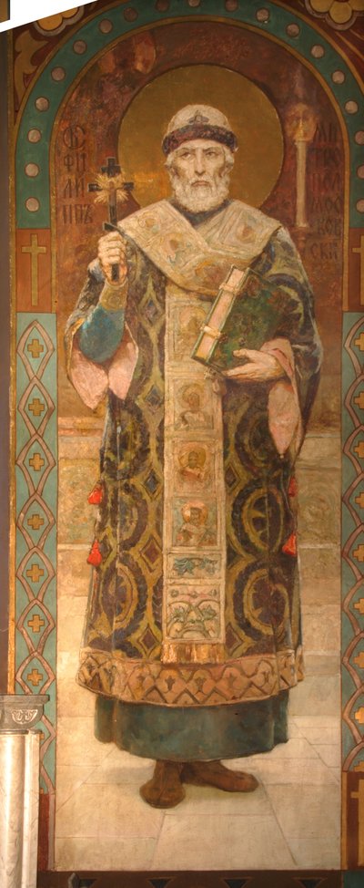 São Filipe, Metropolita de Moscou, 1885-1896 de Viktor Mikhaylovich Vasnetsov
