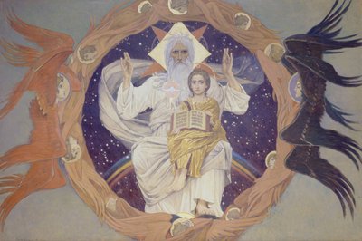A Santíssima Trindade Otechestvo, 1907 de Viktor Mikhaylovich Vasnetsov