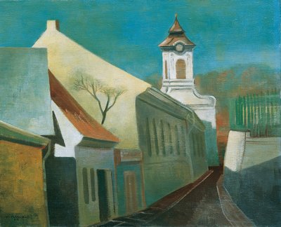 Rua em Poetzleinsdorf de Viktor Planckh