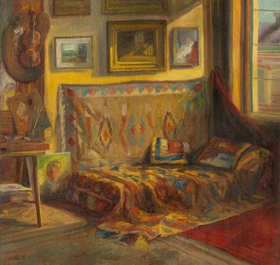 Interior do Estúdio do Artista de Viktor or Jozef Kiss