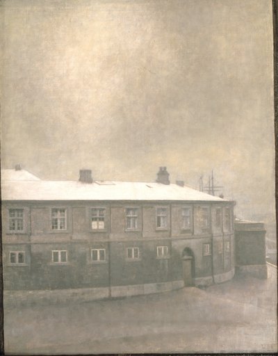 Uma ala do Palácio de Christiansborg de Vilhelm Hammershøi