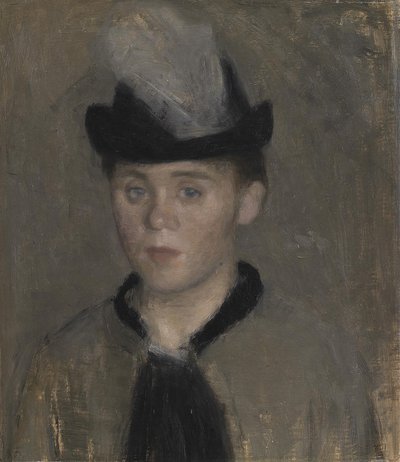 Ida Ilsted, a noiva do artista. Retrato falado de Vilhelm Hammershøi