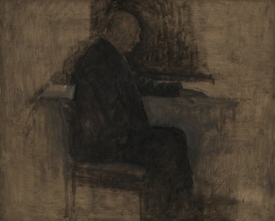O Arquiteto Thorvald Bindesbøll de Vilhelm Hammershøi