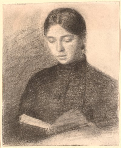 A irmã do artista Anna Reading de Vilhelm Hammershøi