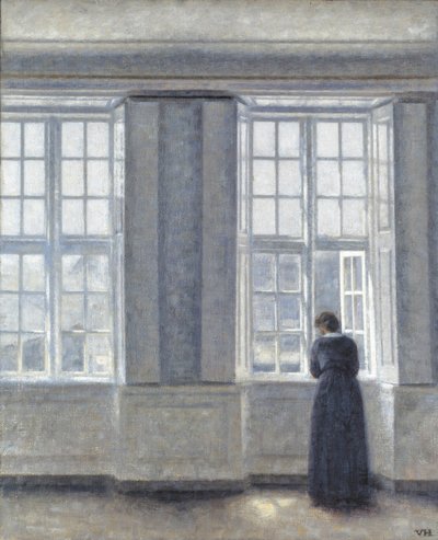 As janelas altas de Vilhelm Hammershøi