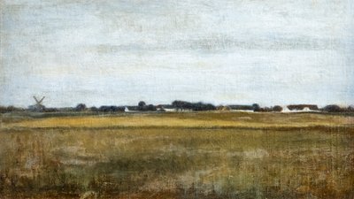 Paisagem de Virum perto de Frederiksdal, verão de Vilhelm Hammershoi
