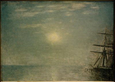 Sol sobre o mar de Vilhelm Hammershoi