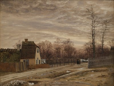 Noite depois de um degelo. Taabæk, norte de Copenhague de Vilhelm Kyhn