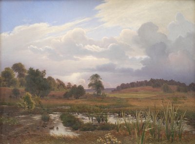 Paisagem perto da Floresta Nordskoven, Jægerspris, Zelândia de Vilhelm Kyhn