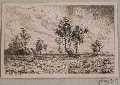 Paisagem em clima de tempestade de Vilhelm Kyhn